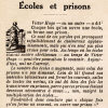 « Ouvrir une école, c’est fermer une prison », citation revisitée par le Pèlerin du 28 avril 1929