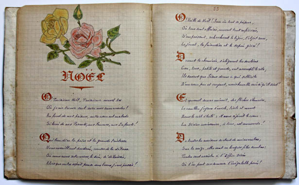 Poème de Noël rédigé par Camus, détenu au Centre pénitentiaire de Mauzac en 1947