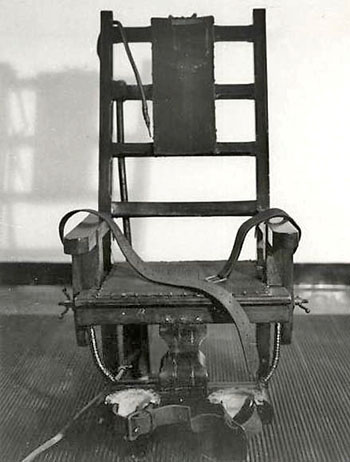 Chaise électrique de la prison Sing Sing (New-York).