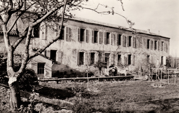 Jardins de l’ancien couvent des Récollets, côté Est. Coll. J. Tronel.