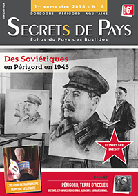 Fac-similé de couverture du magazine Secrets de Pays n° 5 qui a publié cet article sur le camp russe de Creysse.