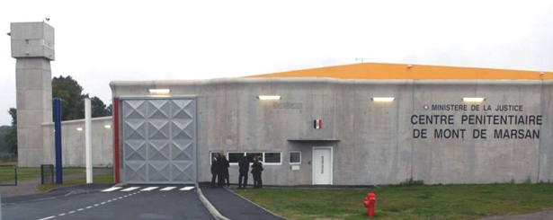 Entrée du centre pénitentiaire de Mont-de-Marsan, photo Sud-Ouest, Nicolas Le Lièvre